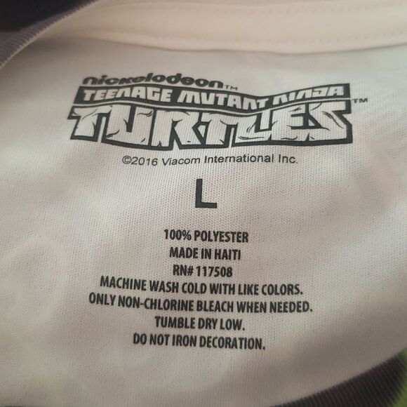 Very Cool Teenage Mutant Ninja Turtles Flourescent Graphics T-Shirt Sz L - Picture 5 of 5
